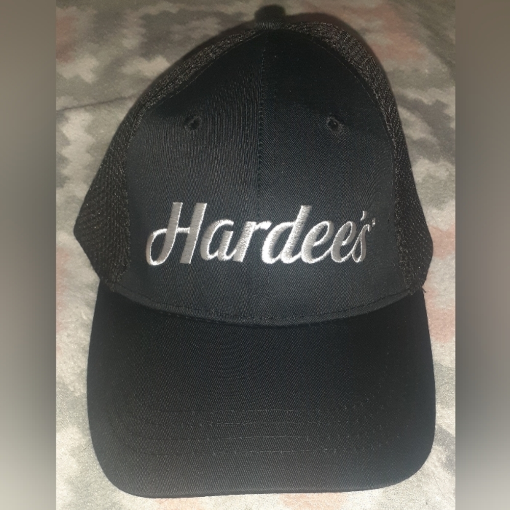 New Hardees Star Cap/Hat With Embroidered Logo And Hardee's Star On Back